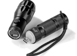 Akkubetriebene Taschenlampe