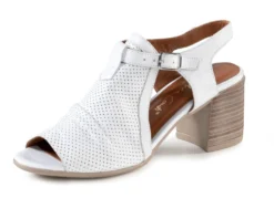 Andrea Conti Sandalette mit Zier-Perforation