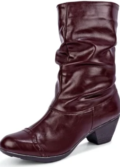 Andrea Conti, modische Damen-Stiefeletten, Winterschuhe, Weite G, mit Reißverschluss