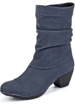 Andrea Conti, modische Damen-Stiefeletten, Winterschuhe, Weite G, mit Reißverschluss