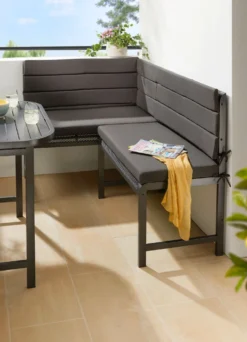 Auflagen-Set für Balkon-Eckbank „Elos“