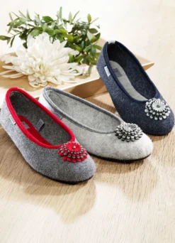 Bequemer Ballerina mit herausnehmbarer Einlegesohle
