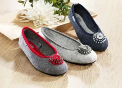 Bequemer Ballerina mit herausnehmbarer Einlegesohle