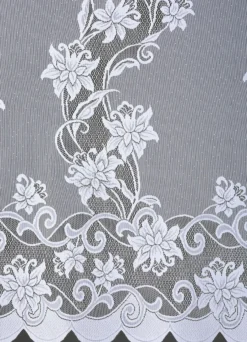 Blumenfenster-Store mit Faltenband