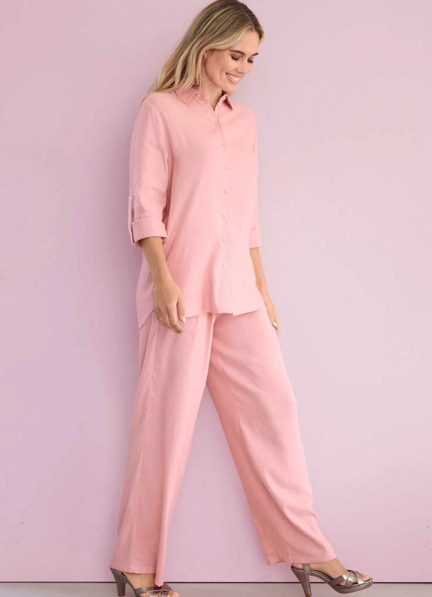 Bluse mit Hemdkragen