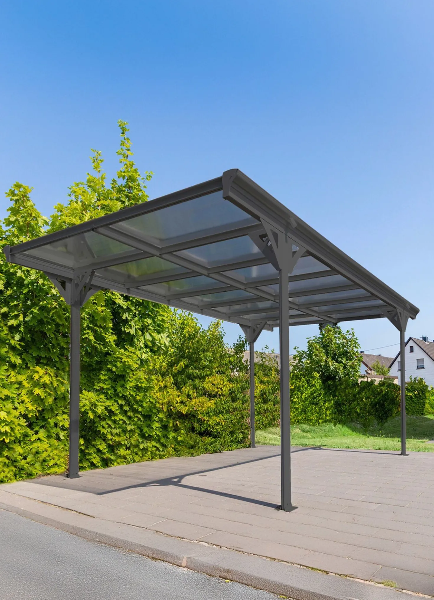 Carport mit Aluminium-Gestell
