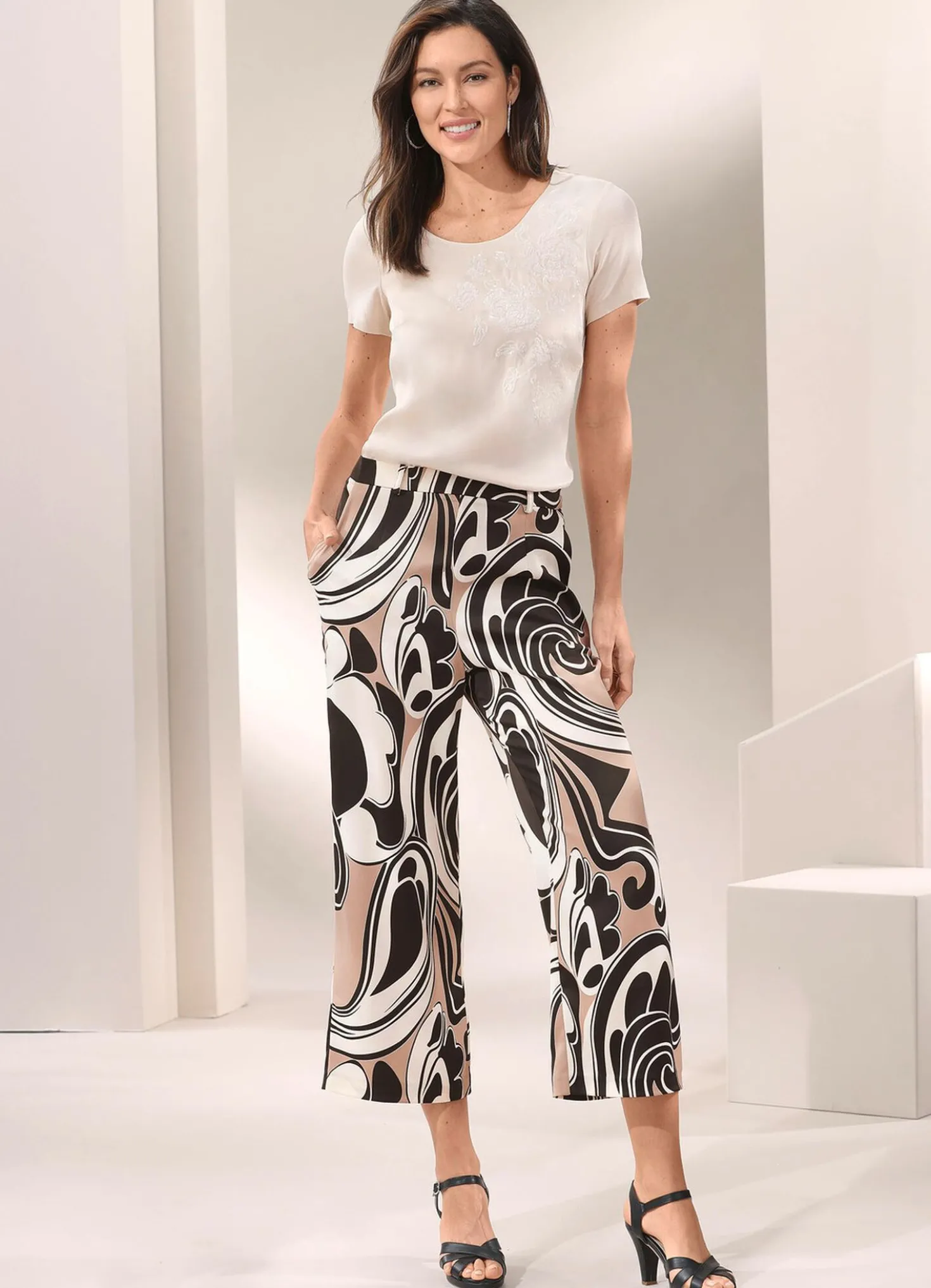 Culotte in modischer Weite