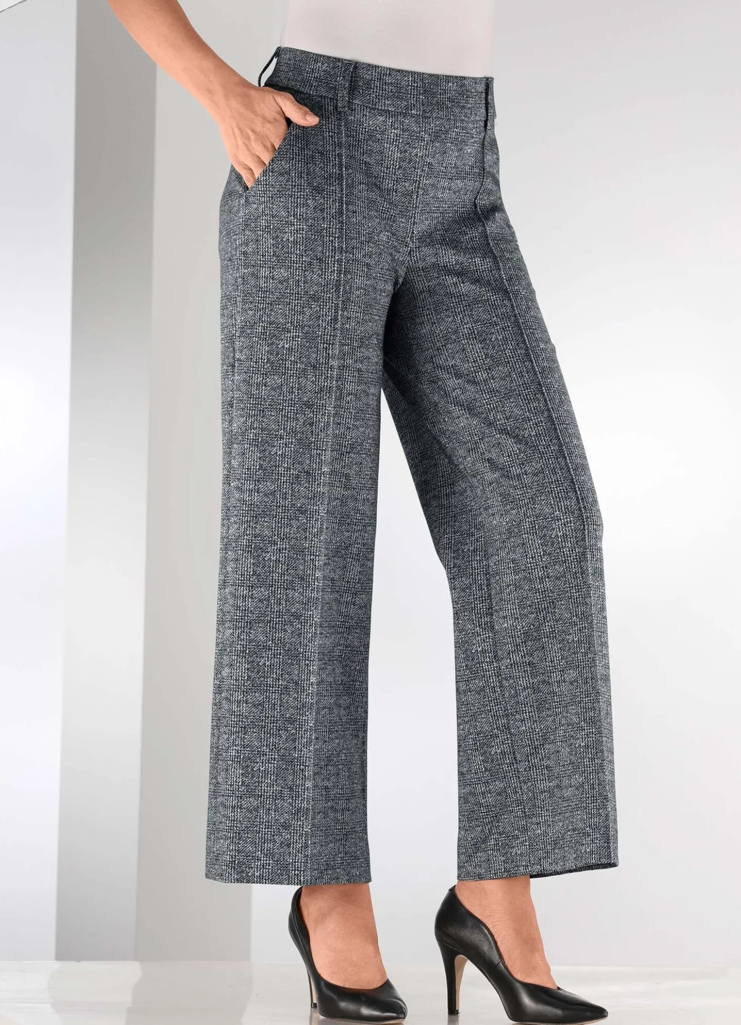 Culotte mit abgesteppten Biesen