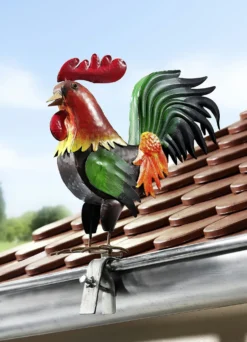 Dachrinnen- und Zaunfigur "Hahn"