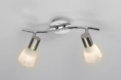 Deckenleuchte aus mattem Metall