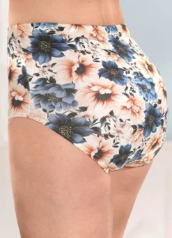 Dreierpack Slips mit Floraldessin