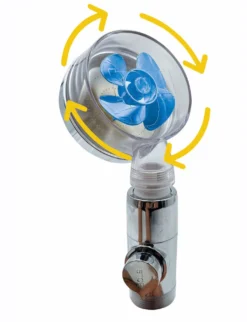 Duschkopf Aquadon EcoTornado mit genialem Turbinen-Effekt
