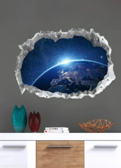 3D-Wandtattoo Galaxy nachtleuchtend