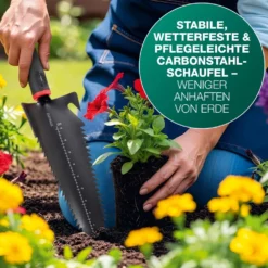 EASYmaxx 4in1 Handschaufel aus Carbonstahl