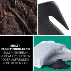 EASYmaxx 4in1 Handschaufel aus Carbonstahl