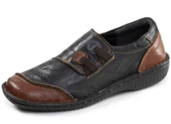 ELENA EDEN, klassische Damen-Slipper, Weite G, mit herausnehmbarem Fußbett