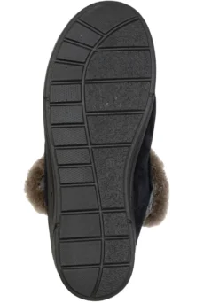 ELENA EDEN, warme Damen-Hausschuhe, Weite H, mit Lammfell
