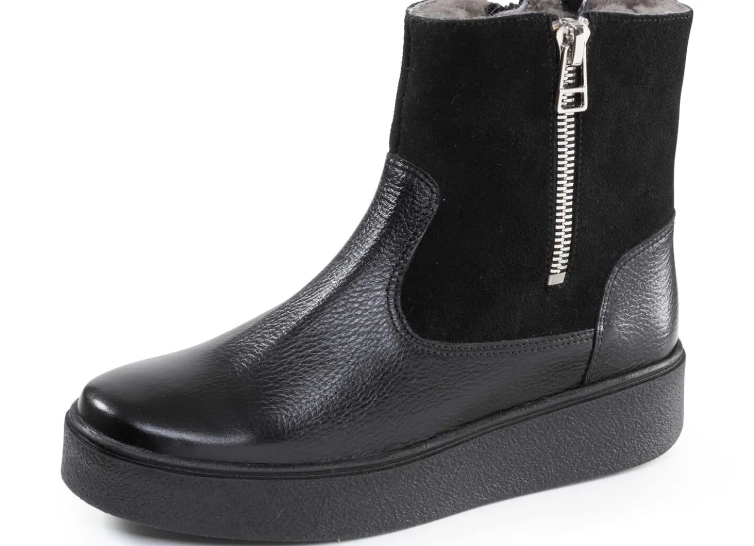 ELENA EDEN, warme Damen-Stiefeletten, Winterschuhe, Weite H, mit Lammfell