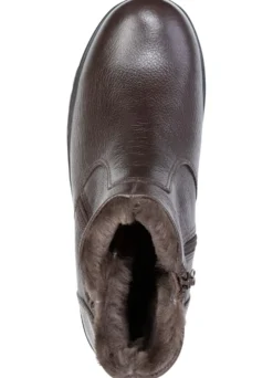 ELENA EDEN, warme Damen-Stiefeletten, Winterschuhe, Weite H, mit Lammfell