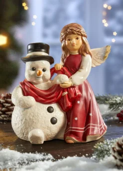 Engel mit Schneemann von Goebel