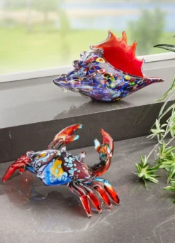 Farbenfrohe Glasfiguren