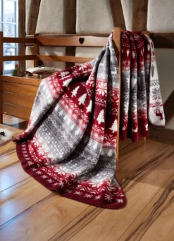 Farbenfrohe Wohndecke