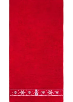 Flauschige Frottier-Serie mit Jacquard-Bordür
