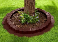 Flexi-Rasenkante, 8er-Set, mit Fahrspur