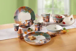 Frühstücks-Set aus hochwertigem Fine-Bone-China-Porzellan