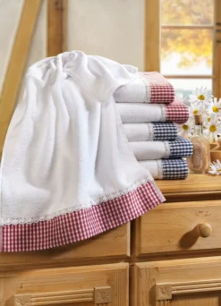 Frottier-Serie mit Jacquard-Bordüre