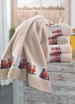 Frottier-Serie mit Jacquard-Bordüre