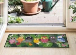 Fußmatte mit Eulen-Motiv