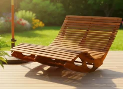 Garten Liege aus Akazienholz