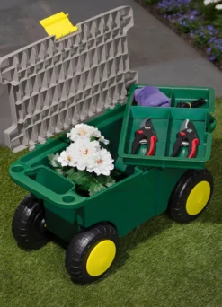 Garten-Rollwagen mit Box