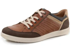 GINO Galante Sneaker mit Kontrast-Besätzen und Zierlochung