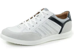GINO Galante Sneaker mit Kontrast-Besätzen und Zierlochung
