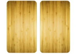 Herdabdeckplatten in Holzoptik, 2er-Set