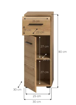 Hervorragender Standschrank mit Schublade