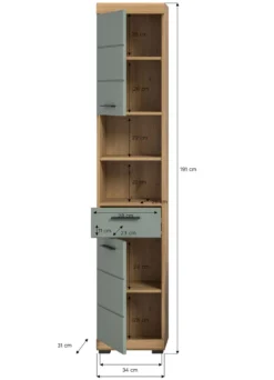 Hochschrank, 2-türig
