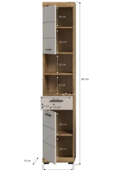 Hochschrank, 2-türig