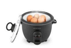 2-in-1 Reiskocher mit praktischer Dampfgarfunktion