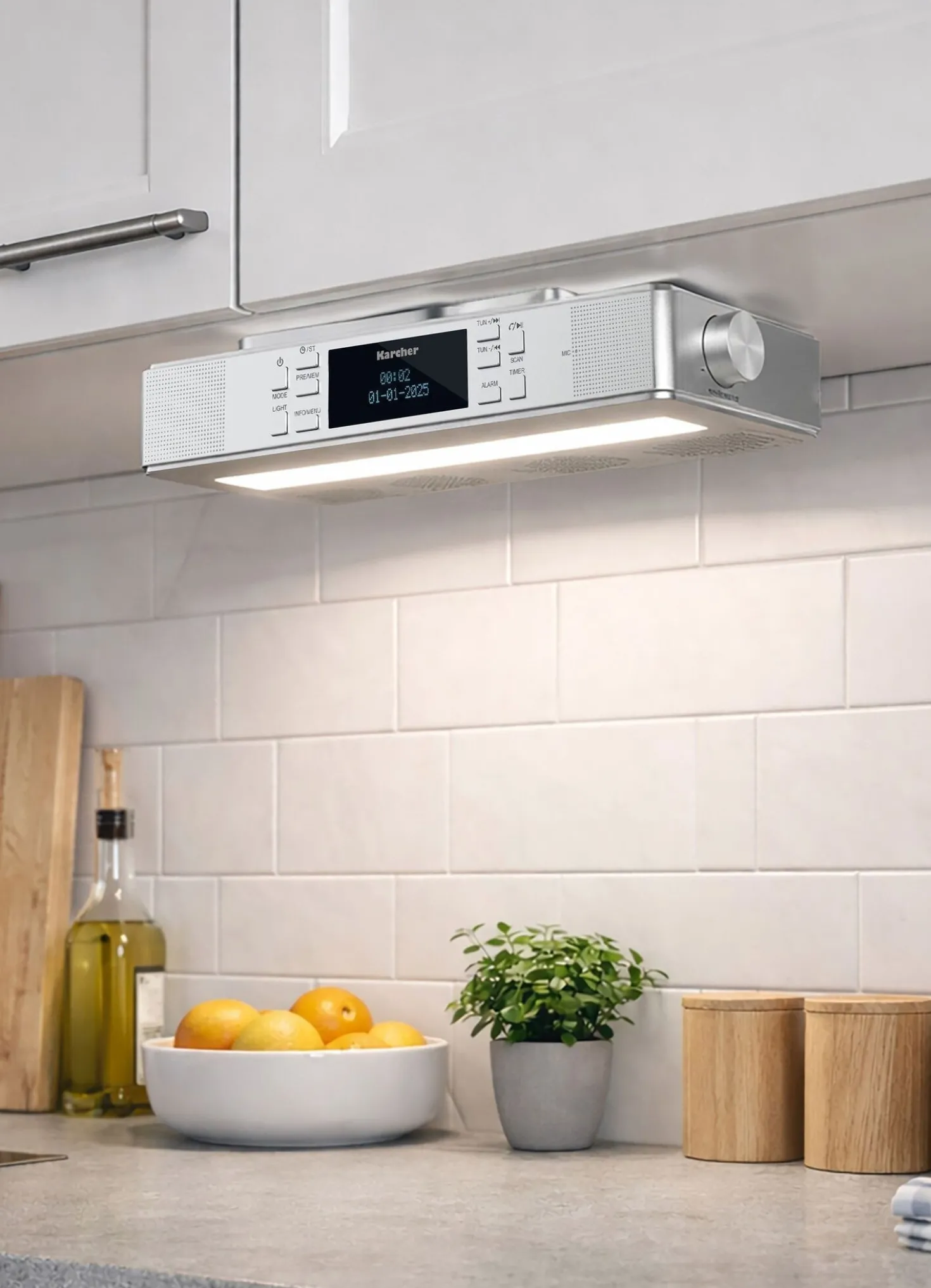„Karcher“ RA2038D-S Unterbau-Küchenradio