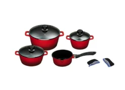"KING" 9-teiliges Aluguss-Kochtopf-Set mit FUSION® keramischer Antihaftbeschichtung