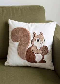 Kissenbezug mit Eichhörnchen-Motiv