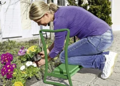 Knie-Stuhl zum Sitzen und Knien mit Gestell aus Metall
