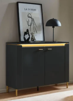 Kommode mit LED-Beleuchtung und Softclose