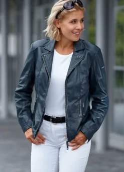 Lederkurzjacke von „Cabrini“