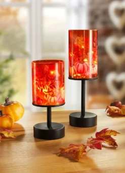 LED-Windlicht aus Glas