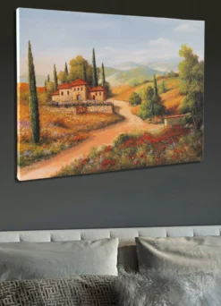 Leinwand Bild „Weg in der Toscana"