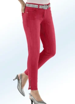 Magic-Jeans mit modischen Reißverschlüssen an den Beinabschlüssen